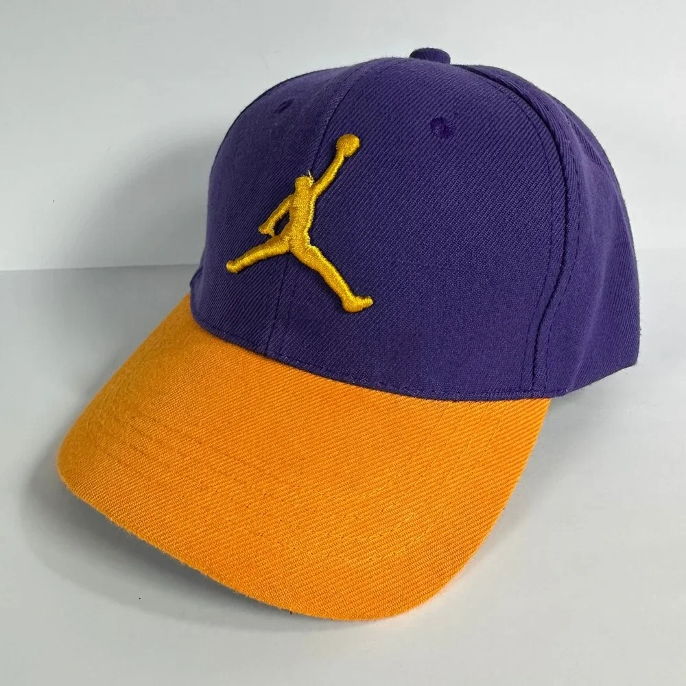 Jordan Jumpman Strapback Hat‎ Purple Orange One Size Fits All Cotton